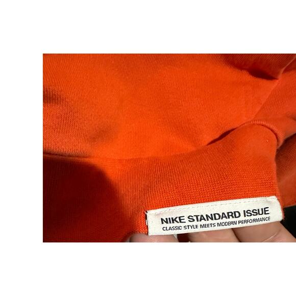 Nike Swoosh Hooded Full Zip Jacket Athletic Sporty Orange Women's Sz Med Dri Fit - Picture 5 of 8